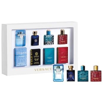 versace mini deluxe cologne set sephora|Versace 5 piece mini set.